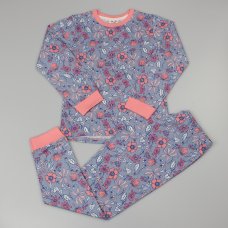 GF6166: Older Girls Dusky Floral Pyjama (7-12 Years)